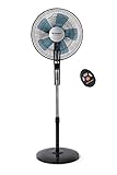 Orbegozo Sf 0640 - Ventilador Silencioso De Pie Con Mando A Distancia, Temporizador, 2 Velocidades + Turbo + Silent, 65 W Negro