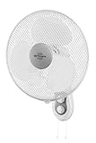 Orbegozo WF 0139 - Ventilador de pared, oscilante, 3 velocidades, temporizador, cabezal inclinable, aspas 35 cm, 40 W, Color Blanco